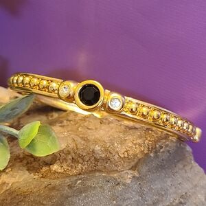 Gorgeous Swarovski Bangle Bracelet with Swan Logo